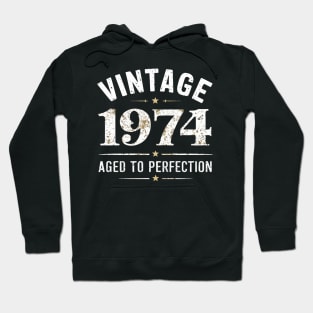 Vintage 1974 : Aged To Perfection Hoodie